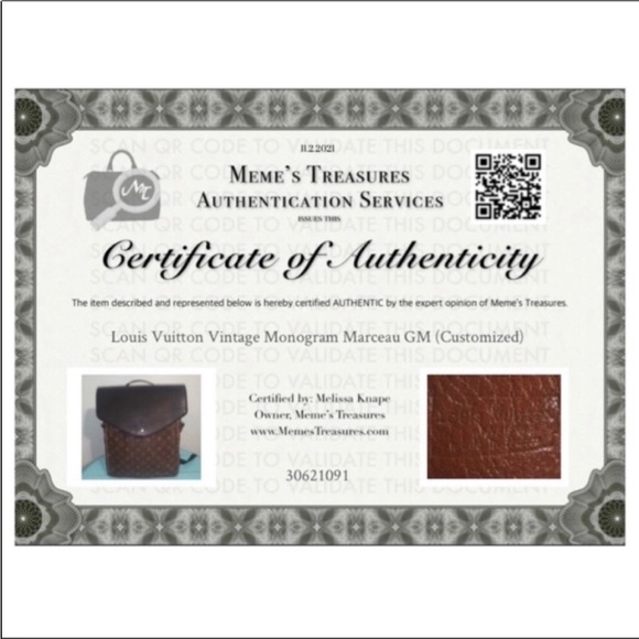 Louis Vuitton Vintage Backpack Custom Guaranteed Authentic Marceau GM France - Picture 3 of 16